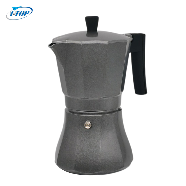 Alliage d'aluminium bakélite poignée cafetière expresso Moka Pot moka cuisinière cafetière Pot Induction de chaleur disponible poignée en Nylon