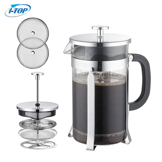 Ventes directes d'usine de nouveaux produits de haute qualité presse française cafetière cafetière à usage domestique presse pot