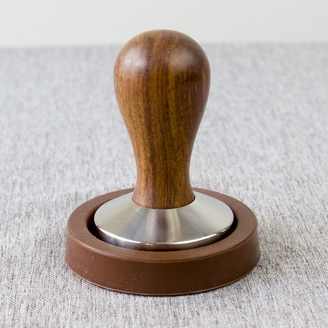 Classic Wood 49 51 53 57 58mm Base Espresso Coffee Tamper pour Coffee Powder Press