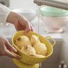 23cm 28cm Émailware Poudre Enduit Logo Personnalisé Fruits Alimentaire Passoire Émail Passoire Avec Jante En Acier Inoxydable