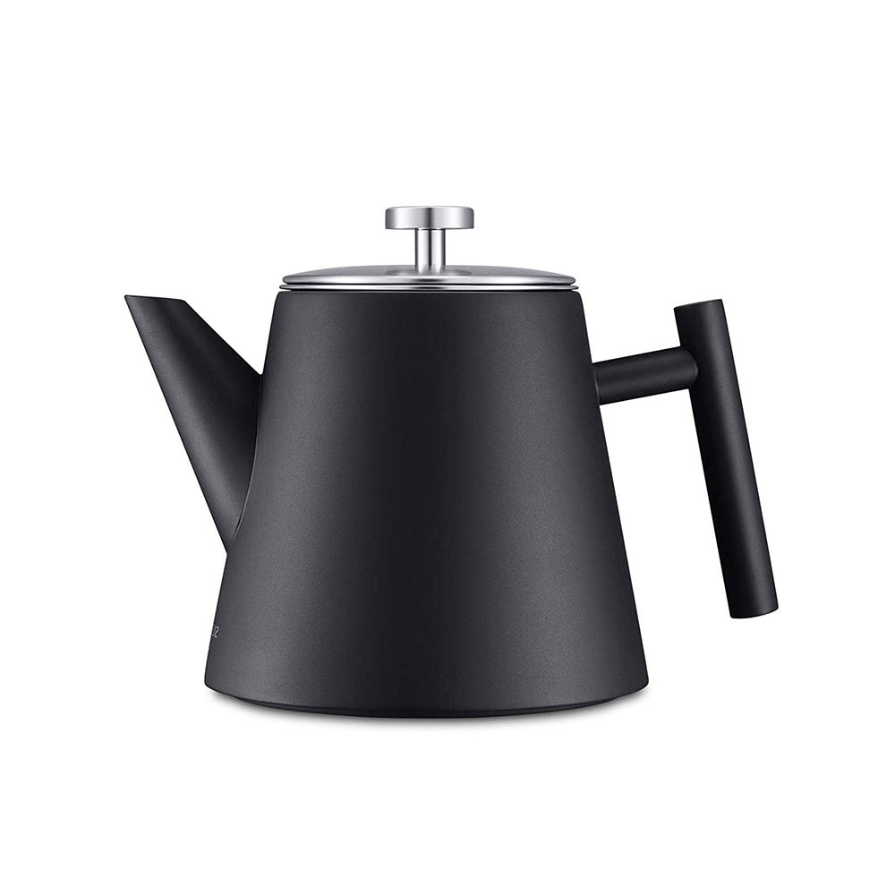 Nouveau produit cafetière en acier inoxydable bouilloire théière avec placage de couleur
