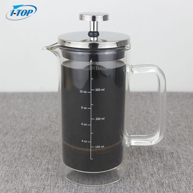 Cafetière en verre de haute qualité Cafetière Presse française Pot Presse à café