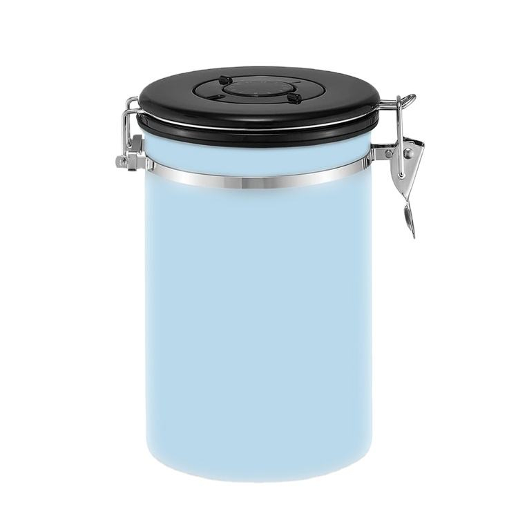 Ensemble de bidon d'acier inoxydable de qualité pour le pot hermétique de stockage de sucre de café de nourriture de cuisine