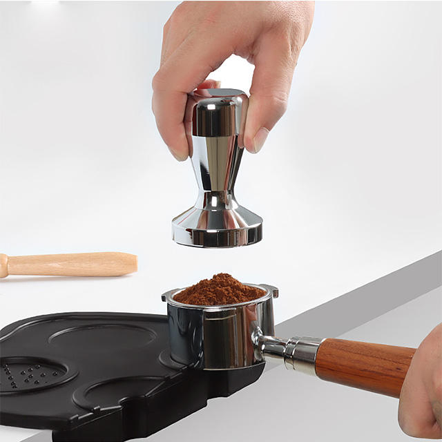 Poudre de presse en acier inoxydable 51 mm, expresso à la main 51 mm, 304 58 mm Barista Metal Coffee Tamper