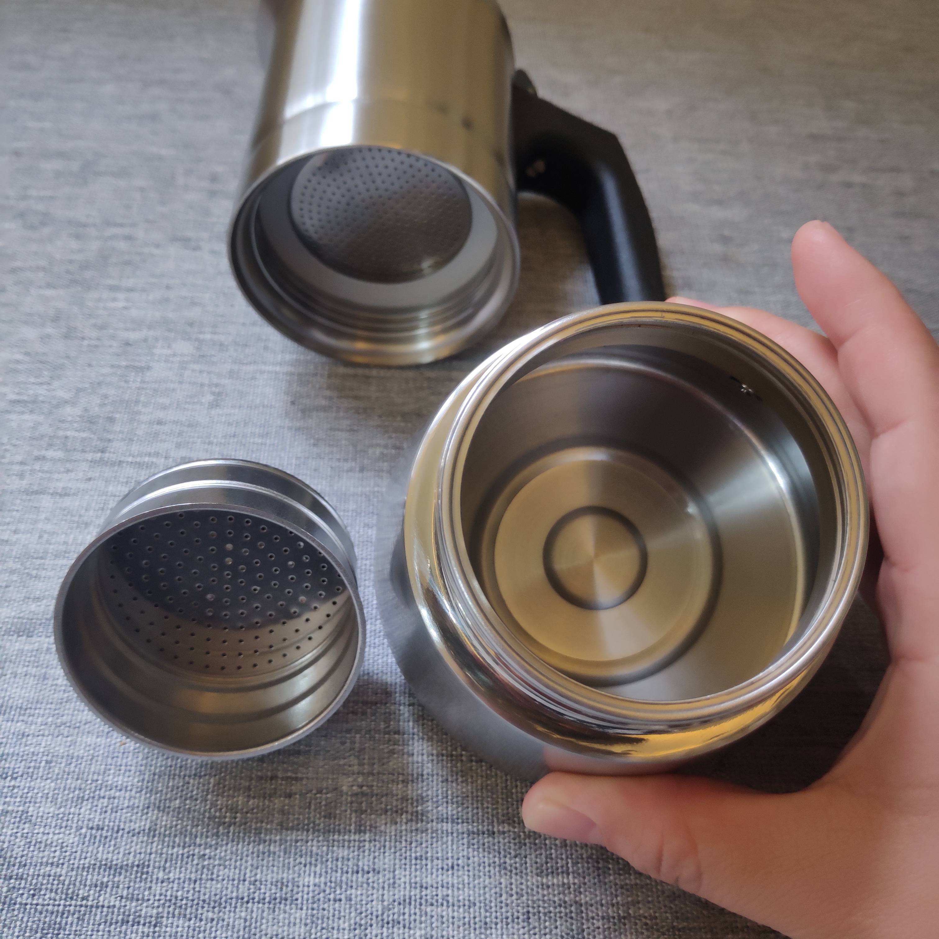 Acier inoxydable 304 Inox 18/8 Machine à expresso Moka Pot Moka Pot Induction de chaleur Disponible Poignée en nylon