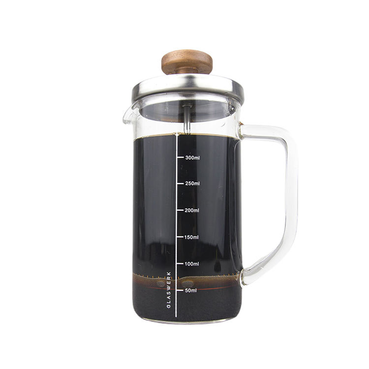 I-TOP GFP11 Amazon Vente Chaude Noir 350 ml Mini Portable Presse Française Cafetière Théière Avec Couvercle