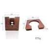 Café en bois Tamper Stand Stand Café Mesure Tamper Cuillère Mesure Tamper Noir Express Stand Café Cuillère