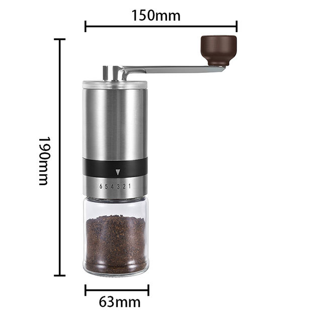 Mini moulin à café à main en acier inoxydable Moulin à café commercial