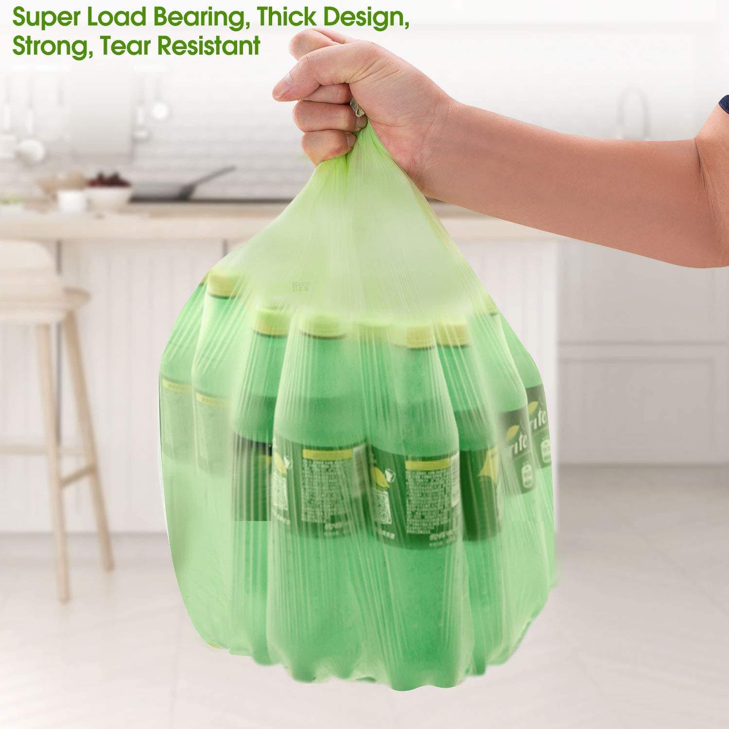 100% sacs de déchets compostables sacs de déchets alimentaires de cuisine petits sacs poubelles de salle de bains de compost pour la maison