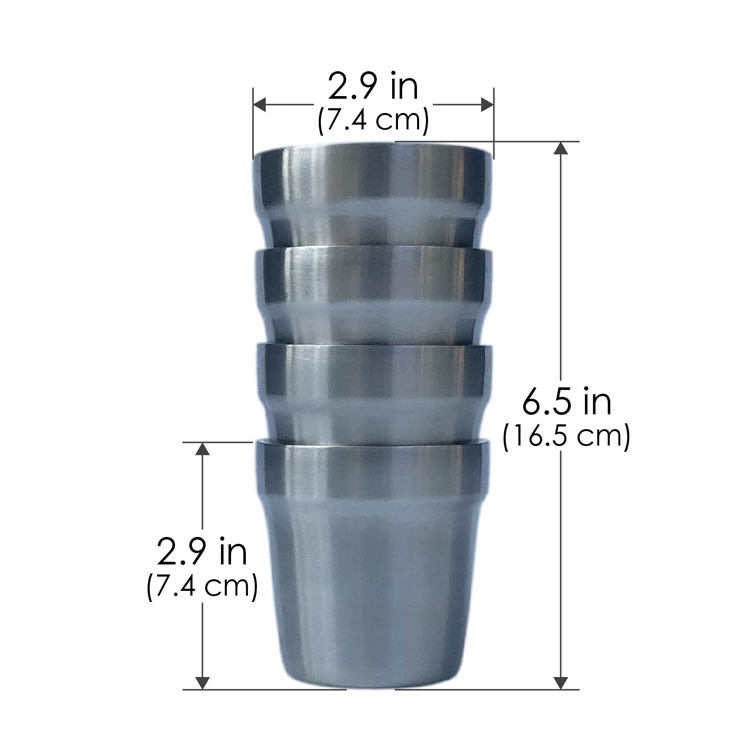 tasse en acier inoxydable de camping de bière de café d'eau extérieure pour la randonnée de voyage