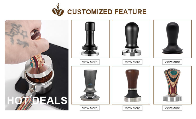 Presse à café en bois Espresso Coffee Powder Press Tamper