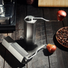 Moulin à café manuel en acier inoxydable avec réglage réglable en aluminium d'aviation