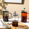 I-TOP GFP01 Théière à piston en verre à double paroi, cafetière à piston avec logo personnalisé
