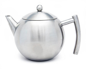 Théière en acier inoxydable de 34 oz/50 oz avec infuseur pour l'isolation du thé en vrac garde le thé au chaud pour une théière plus longue