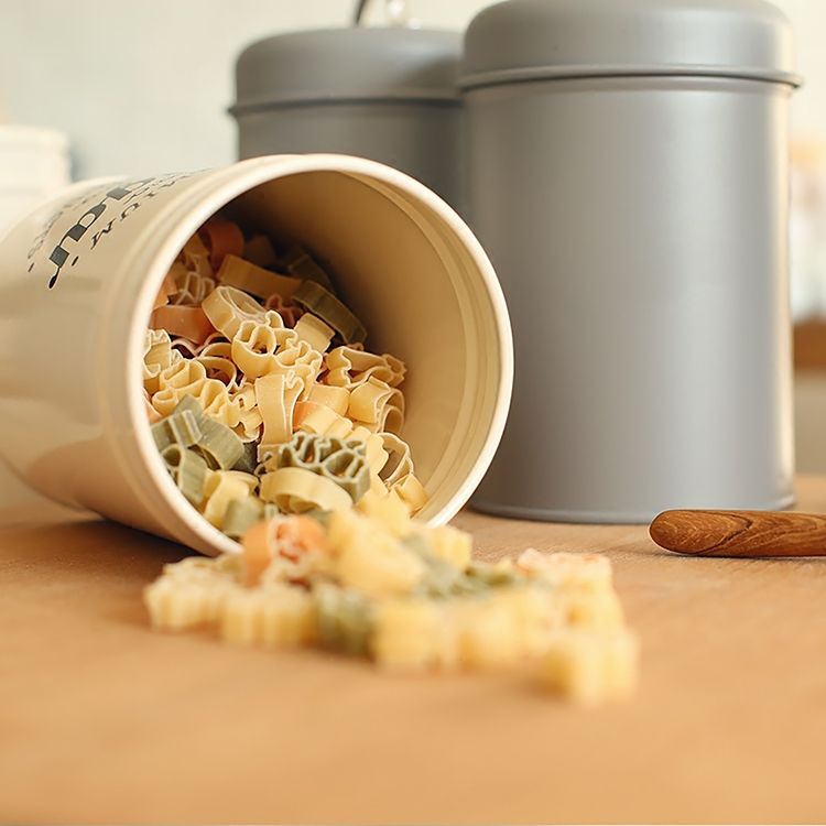 Bocaux de stockage hermétiques pour aliments ronds de qualité supérieure Coffret à biscuits en acier inoxydable Coffret à thé Sucre Récipient pour aliments avec couvercle
