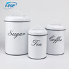 Pot de stockage de bidon hermétique personnalisé pour le CanisterSet de grains de café de thé
