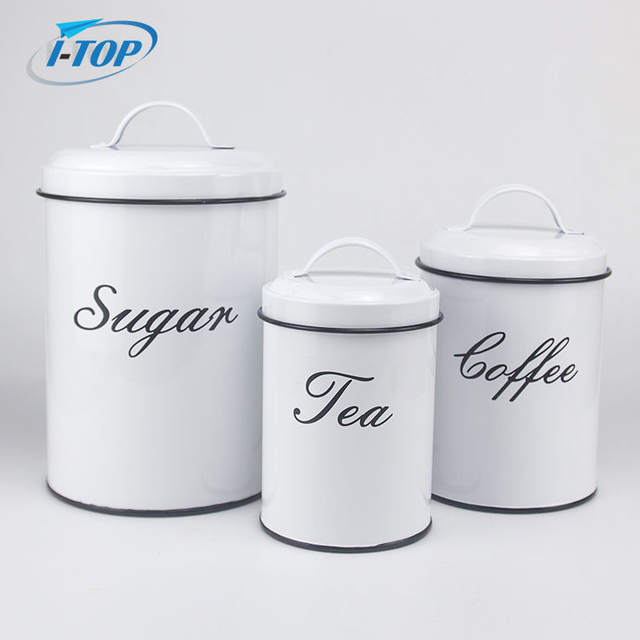 Pot de stockage de bidon hermétique personnalisé pour le CanisterSet de grains de café de thé