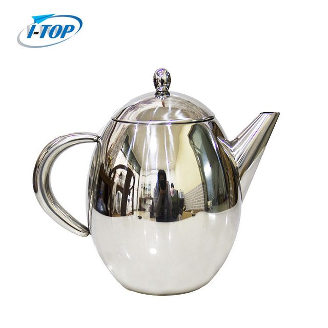 Théière en acier inoxydable de 1,2 L avec infuseur pour le thé en vrac, l'isolation à double paroi garde le thé au chaud pour une théière plus longue.