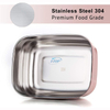 Vente en gros Adultes Enfants Leakproof Lunch Bento Box conteneur de stockage des aliments 304 Boîte à Lunch en Acier Inoxydable avec Couvercle