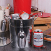 Seau à bière de glace de partie d'approvisionnement de barre seau à glace isolé d'acier inoxydable de double paroi pour la barre à la maison