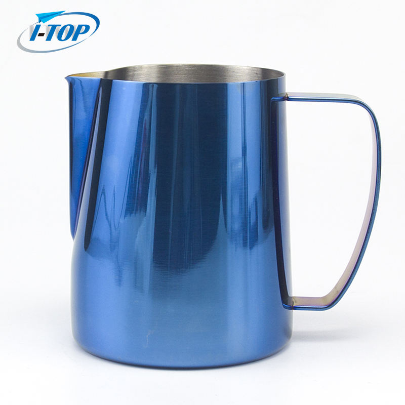 Pichet à lait Barista 600 ml en acier inoxydable pot à lait moussant tasse métal café expresso pichet à lait à la vapeur