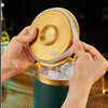 3L Portable Refroidisseur champagne Vin Seau À Glace Seau À Glace En Acier Inoxydable À Double Paroi avec Pinces Et Couvercle Épaissi