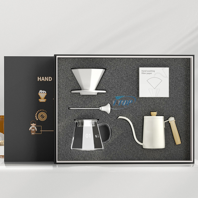 Brewista Portable Gifts Box Coffee Tool Set Moulin à café manuel V60 Coffee Dripper Set