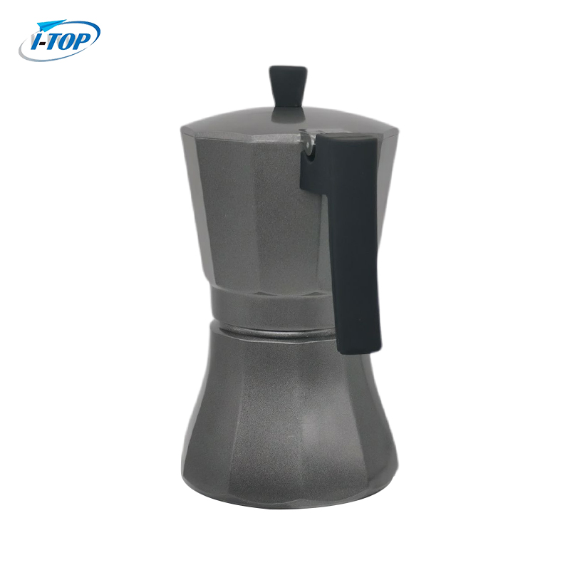 Alliage d'aluminium bakélite poignée cafetière expresso Moka Pot moka cuisinière cafetière Pot Induction de chaleur disponible poignée en Nylon