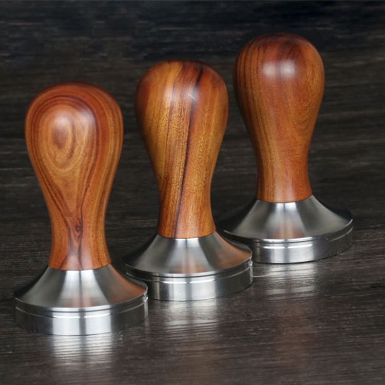 Presse à café en bois Espresso Coffee Powder Press Tamper