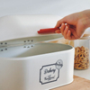 Accessoires de cuisine en métal de qualité alimentaire en acier inoxydable pain bac de rangement pain Toast boîte de stockage des aliments