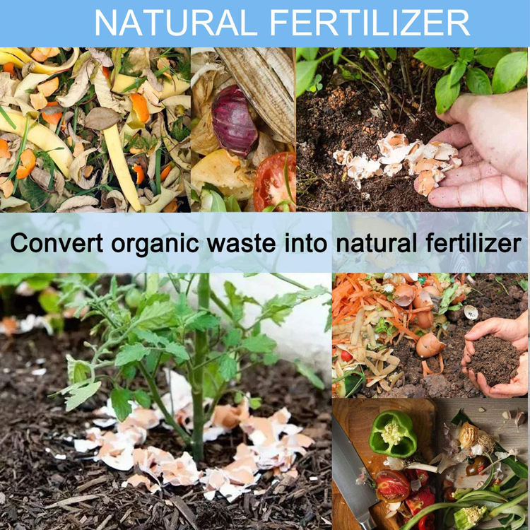 Seau de bac à compost de cuisine d'intérieur vert menthe