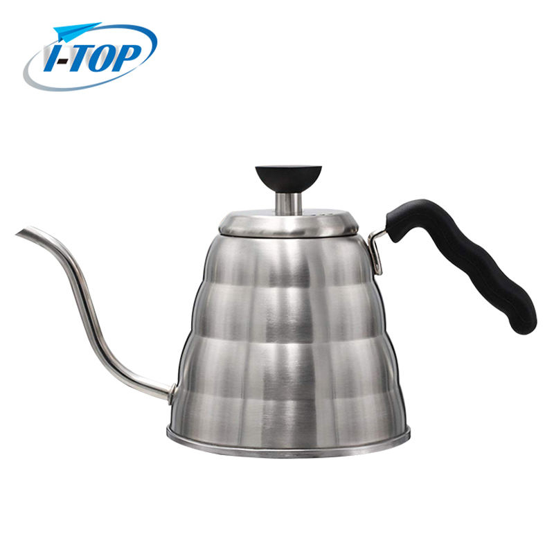 304 Haute Qualité Thé Café Verser Sur Café Bouilloire Pot En Acier Inoxydable Col De Cygne Bouilloire