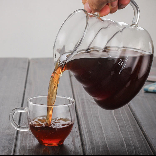 Cafetière Main Goutte À Goutte En Verre Serveur De Café Bouilloire À Thé