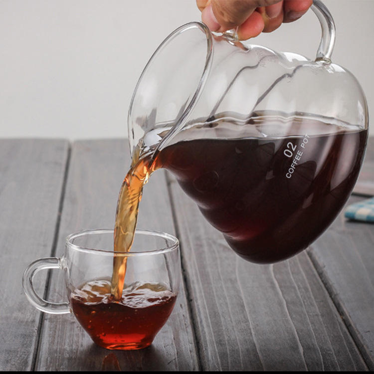 Cafetière Main Goutte À Goutte En Verre Serveur De Café Bouilloire À Thé