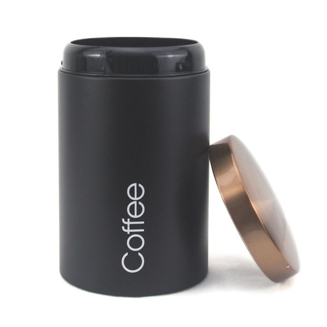 Ensembles de bidons de sucre de thé de café hermétiques de pot de stockage de nourriture de cuisine de revêtement d'acier inoxydable faits sur commande