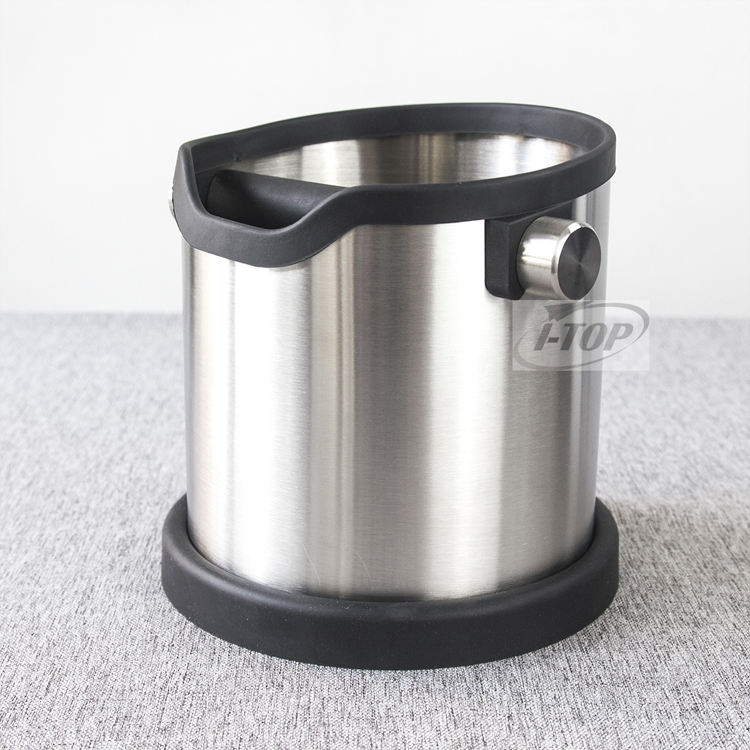 Barista noir café accessoires poubelle à café en acier inoxydable boîtes à frapper broyage expresso tiroir café boîte à frapper en bois