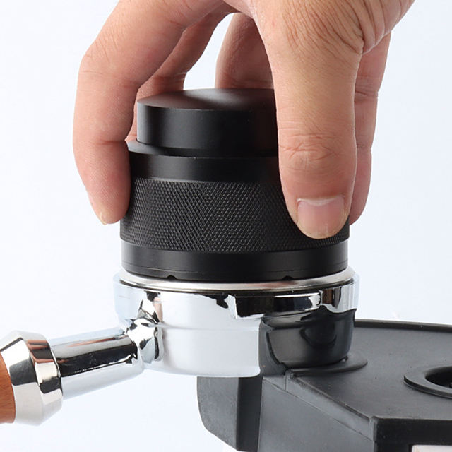 Presse à café à ressort calibrée 58mm Presse à poudre Compression à ressort Barista Pression de bourrage constante Élasticité Tamper