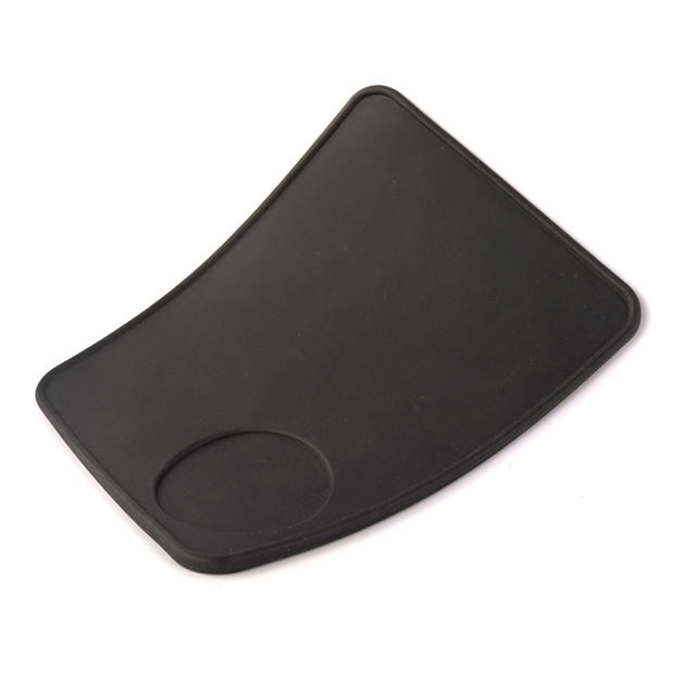 Accessoires de cuisine en gros Noir Anti-Slip Espresso Accessoires de café en silicone Tapis d'inviolabilité du café