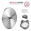 Création usine directe personnalisée 2.5L Double paroi vin isolé refroidisseur en acier inoxydable métal Champagne seau à glace avec couvercle