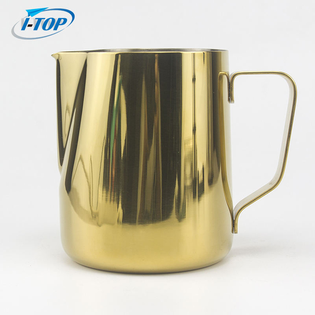 Usine personnalisée Barista 350ml 600ml 900ml en acier inoxydable pot à lait moussant tasse métal café expresso pichet à lait à la vapeur