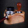 Porte-filtre Stander Coffee Tamper Mat Wood Holder, Coffee Tamper Holder, Wooden Coffee Holder