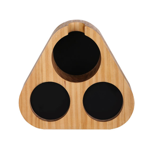 Porte-filtre Stander Coffee Tamper Mat Wood Holder, Coffee Tamper Holder, Wooden Coffee Holder