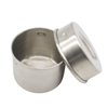 Ensemble de rangement de cuisine personnalisé en gros de 3 ensembles de bidons en métal en acier inoxydable avec couvercle