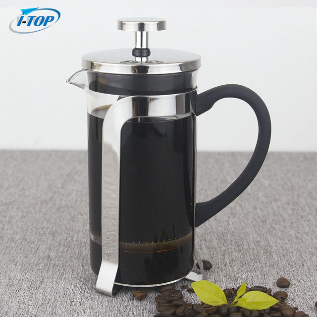 I-TOP GFP16 Fabricant Qualité Alimentaire Noir 1 Litre 8 Tasses Cafetière Presse Française