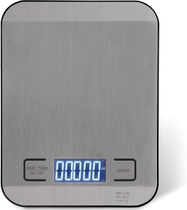 Balance à café numérique avec minuterie CestMall 3kg/0.1g haute LED écran caché USB Rechargeable plaque métallique balance de cuisine