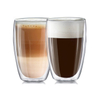 Tasses à café en verre ensemble tasses isolées à Double paroi grandes tasses pour thé Latte Cappuccino borosilicate tasses en verre transparent
