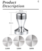 Presse à café en acier inoxydable Barista Espresso Tamper 51mm.53mm.58mm Presse à grains de café de base, Tamper à café expresso