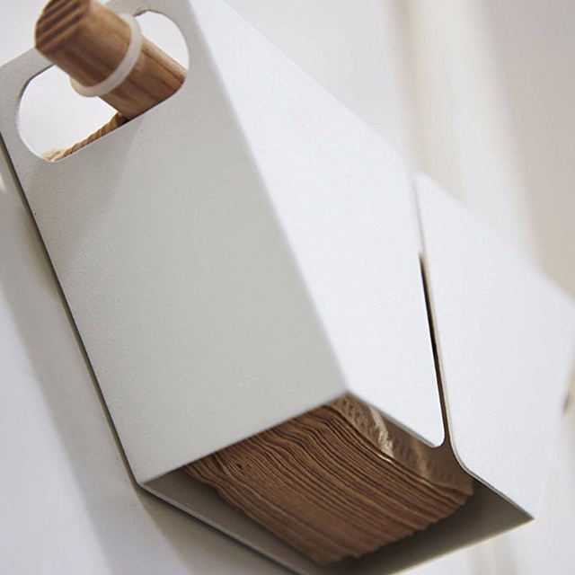 Café infusé à la main porte-papier filtre boîte de rangement en forme d'éventail V60 porte-papier filtre réfrigérateur plateau d'absorption magnétique