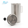 Pot de percolateur de café de Camping en acier inoxydable 304 pour la fabrication de café en plein air