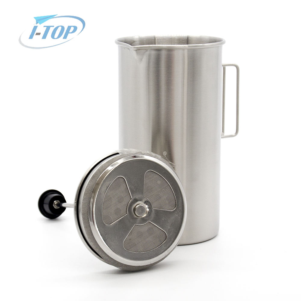Pot de percolateur de café de Camping en acier inoxydable 304 pour la fabrication de café en plein air